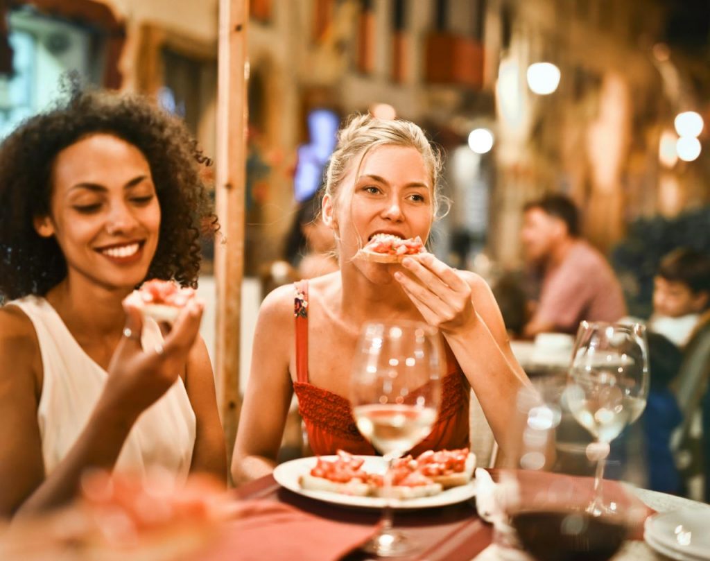 pexels-photo-1537635 Woman Eating Bruschetta